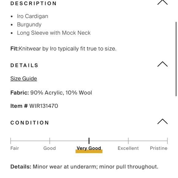 IRO Mock Neck Sweater size medium/US 6/for 38 - Picture 13 of 13